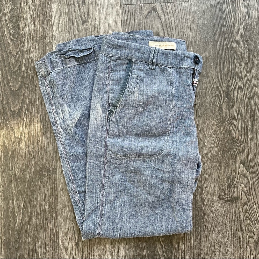 Anthropologie Pilcro Wide Leg Linen Trousers